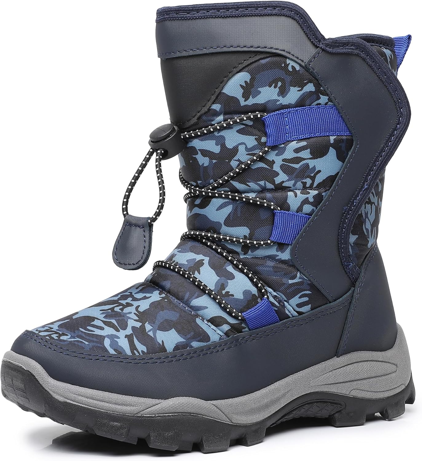 Apakowa Kids Cold Weather Water Resistant Winter Snow Boots