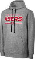 Men's Gray Team Color Wordmark NFL Pullover Hoodie - Performance