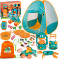 Kids Camping Set Play Tent with Lantern and Accessories - Fun Indoor