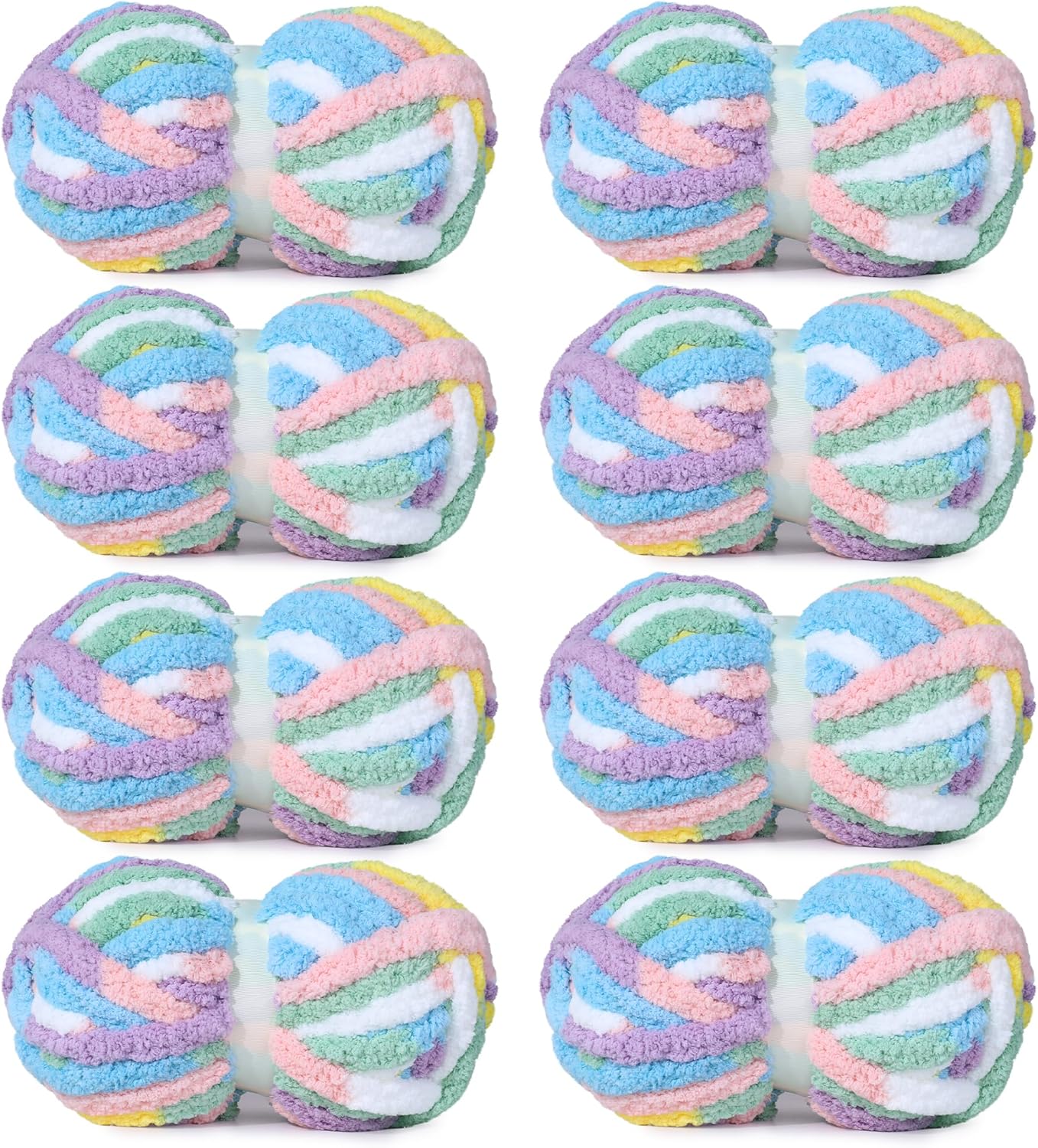 Hombys 8 Pack Giant Chunky Yarn for Cozy Knitting Projects