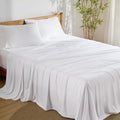 Bedsure California King Sheet Sets Cooling Rayon Bamboo Sheets - Silky