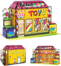 PicassoTiles 60pc Magnetic Building Block Toy Store Set for Kids