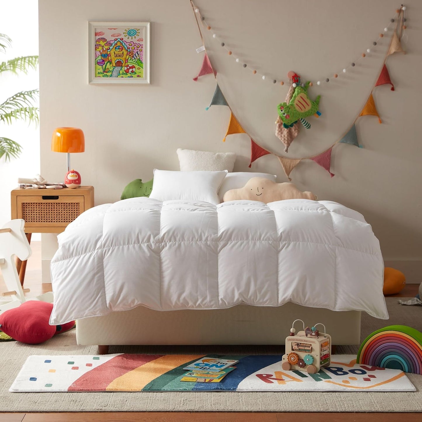 Three Geese Toddler Comforter Baby Down Blanket for All Seasons