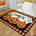 Halloween Door Mat 32x48 Pumpkin Runner - Washable Non Slip