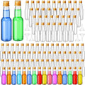 120 Pcs Mini Liquor Bottles Airtight 3.3 oz - Party Favor Set