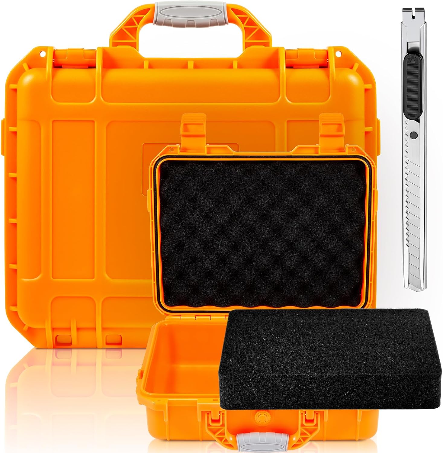 Waterproof Hard Case with Customizable Foam Insert for Gear