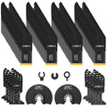 100 PCS Oscillating Tool Blades Kit - 6 Types for Metal, Wood, Plastic