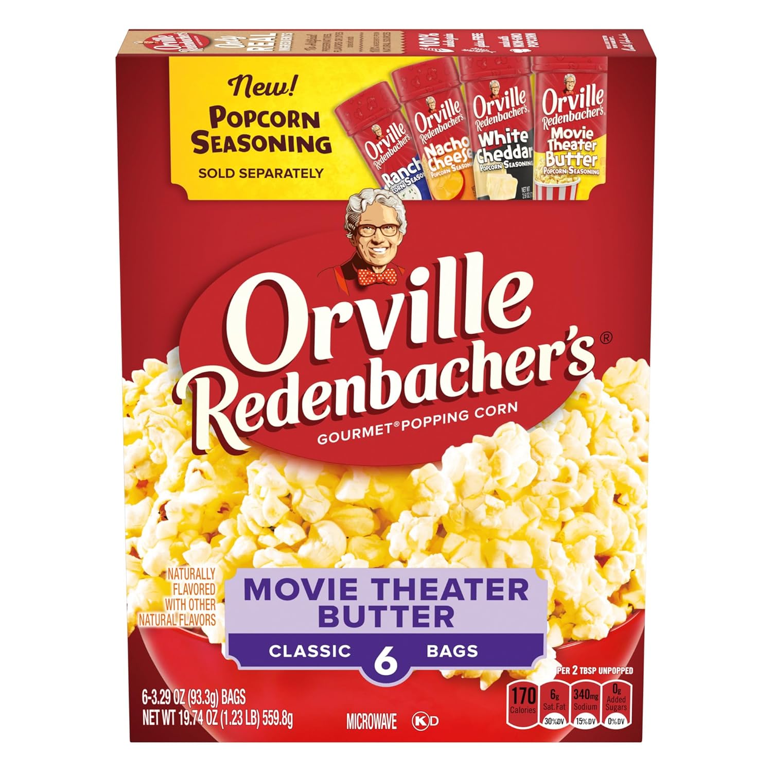 6-Pack Movie Theater Butter Popcorn