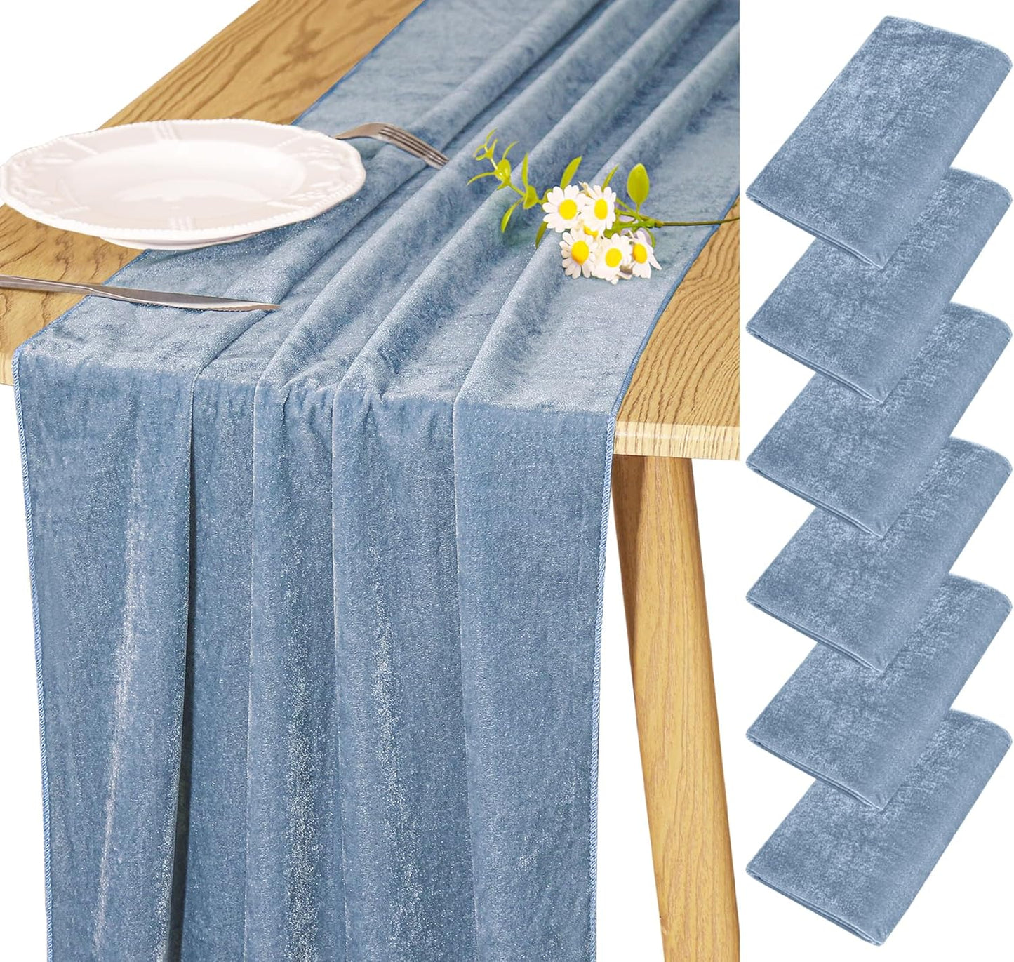 Luxurious Velvet Table Runner 20 x 120 Inches for Events