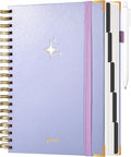 Yoment Leather Spiral Notebook B5 5 Subject with 360 Pages - Durable