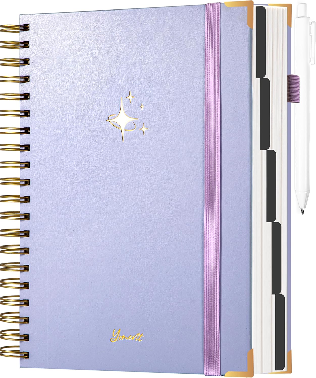 Yoment B5 Spiral Notebook 360 Pages, Purple