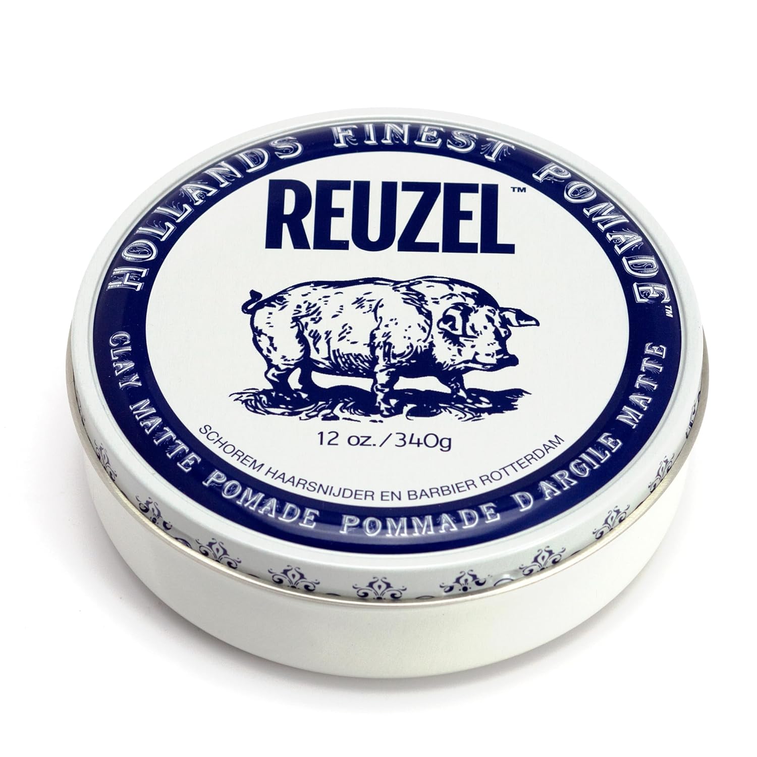 REUZEL Clay Matte Pomade for All Hair Types, Medium Hold