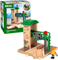 BRIO World Signal Station Set - Interactive Wooden Train Signal