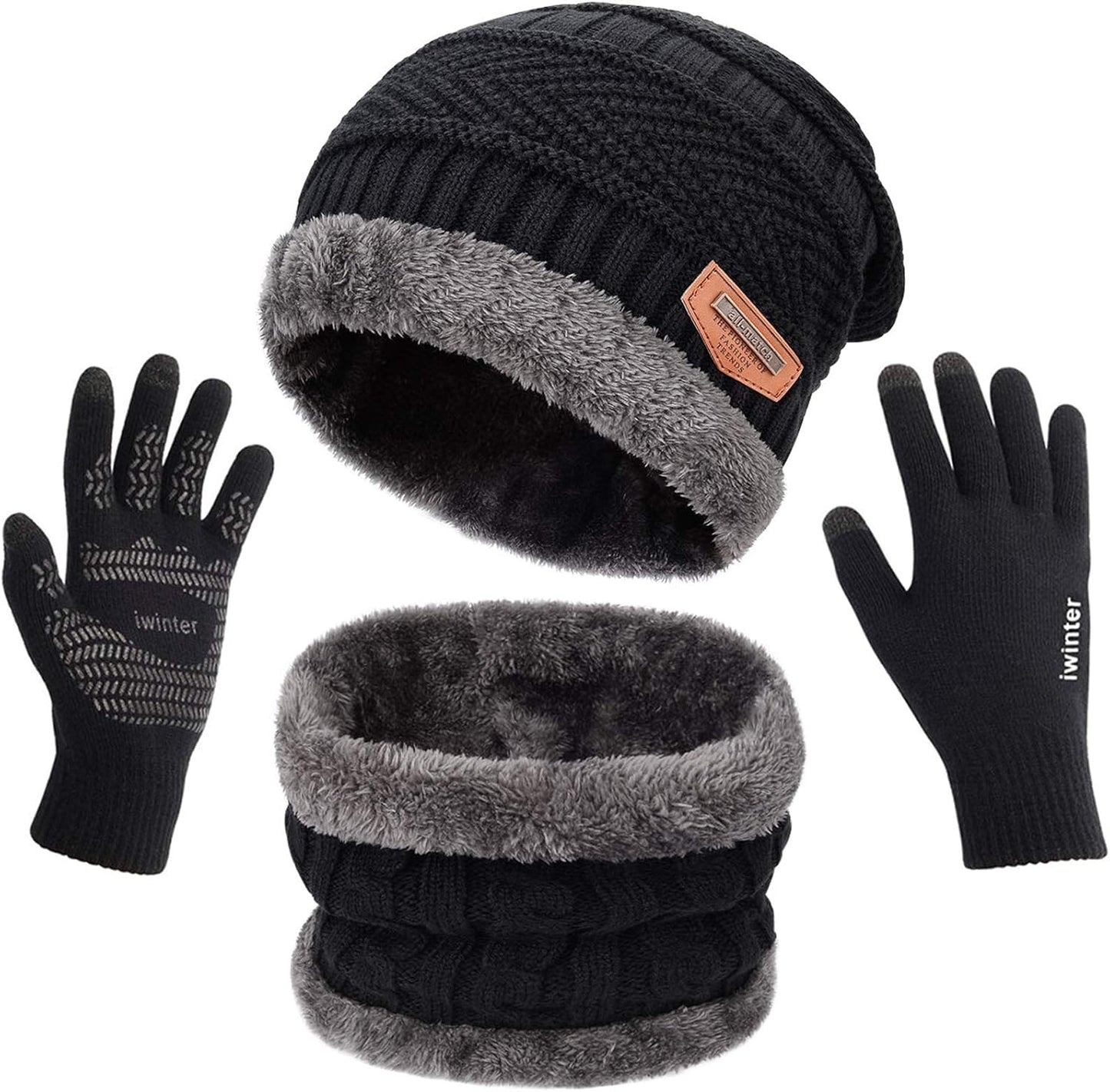 Warmth Trio Set: Beanie, Scarf, Gloves by MAYLISACC
