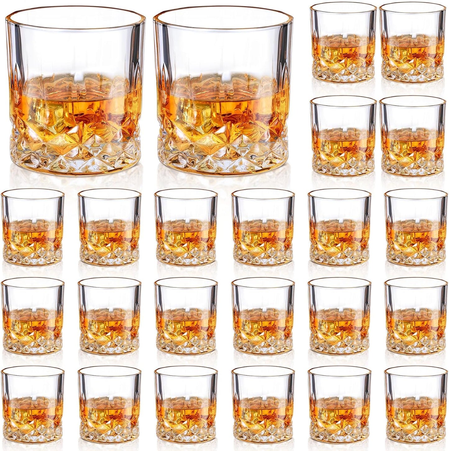 24 Pcs 3.5 Ounce Shot Glasses for Tequila and Whiskey Drinks