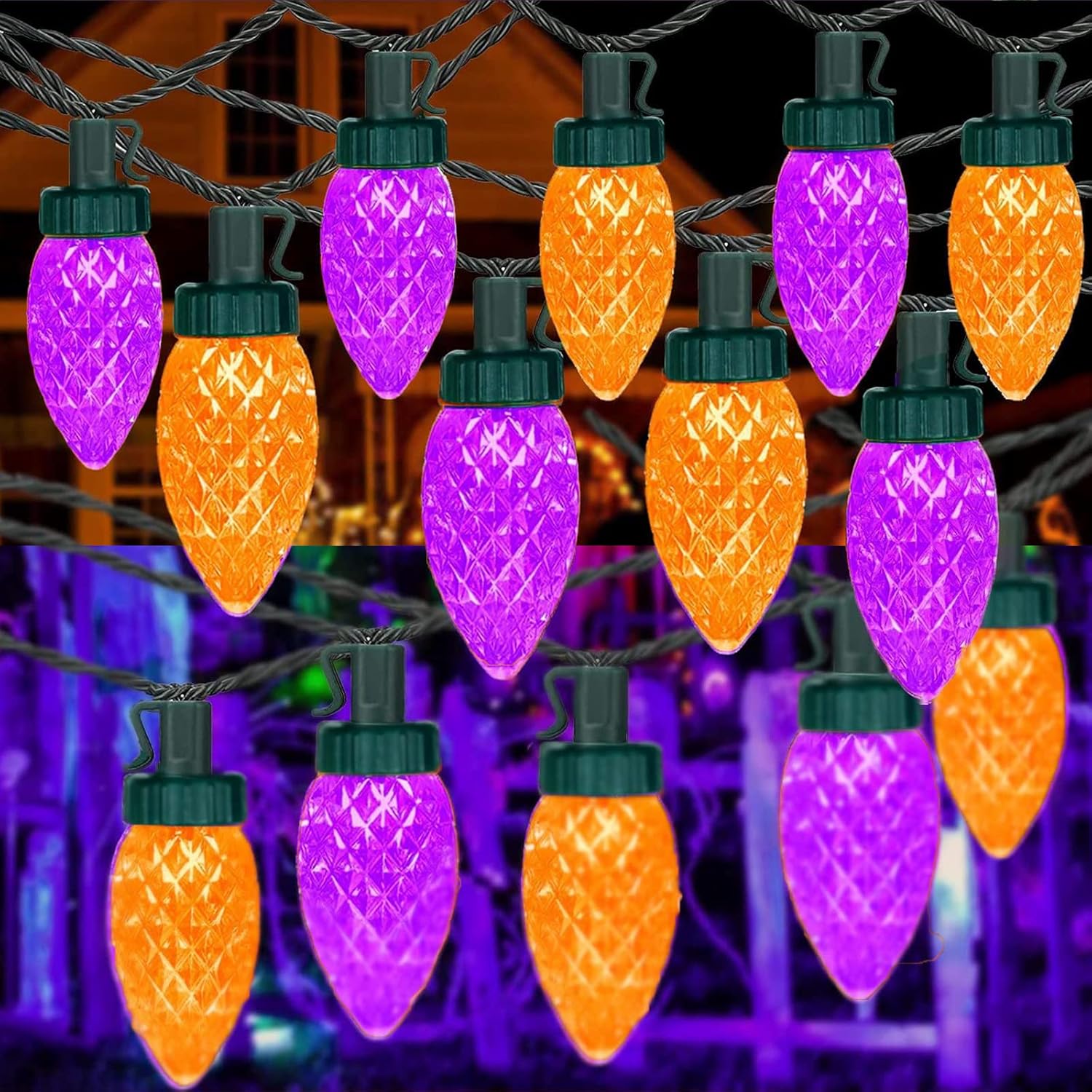 C9 Halloween Lights 100LED Waterproof Indoor Outdoor String Lights