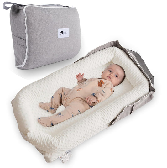 Convertible Diaper Bag Baby Nest - Portable Infant Lounger