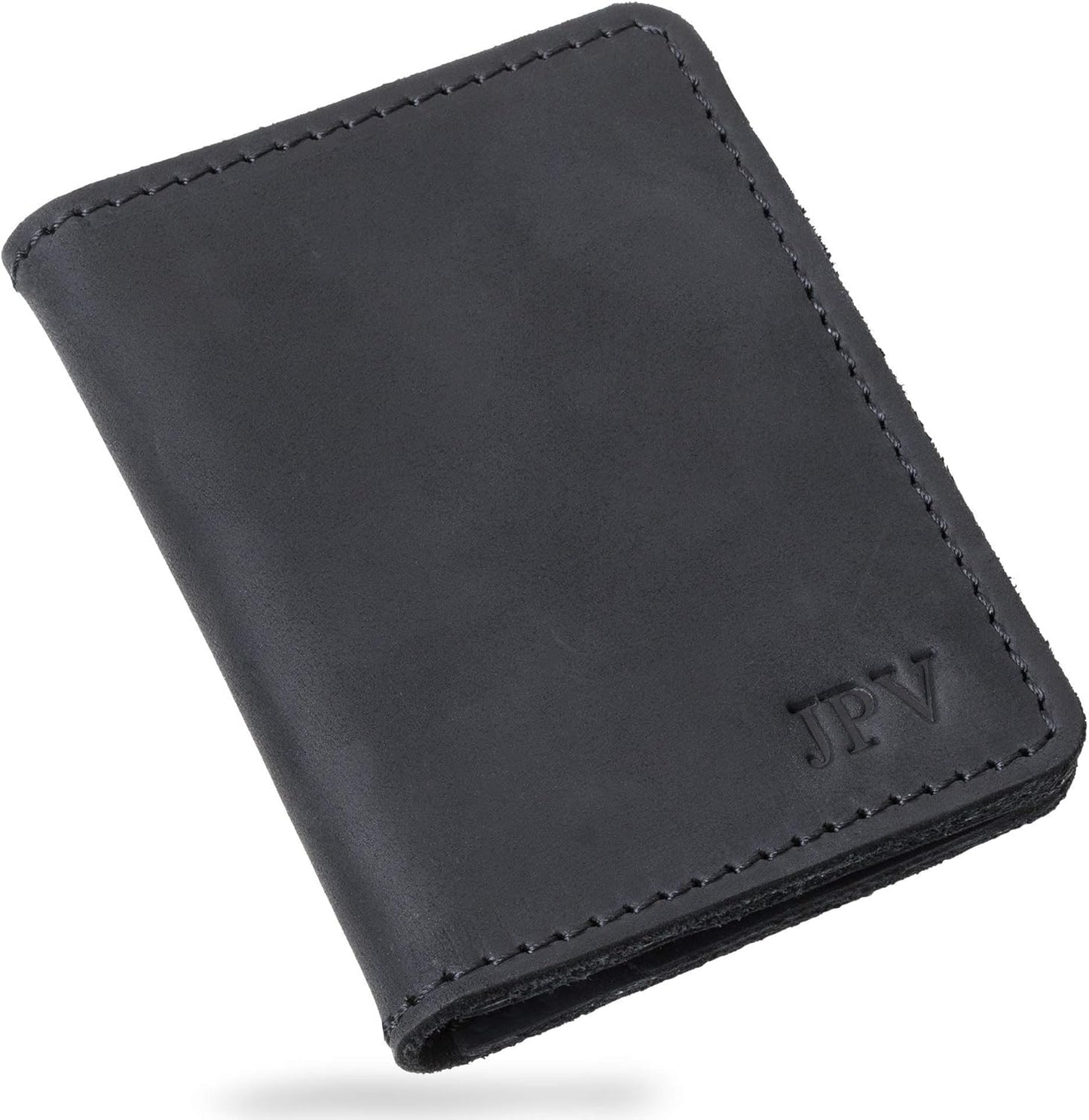 PEGAI Personalized Leather Bifold Wallet for Men - Slim Design