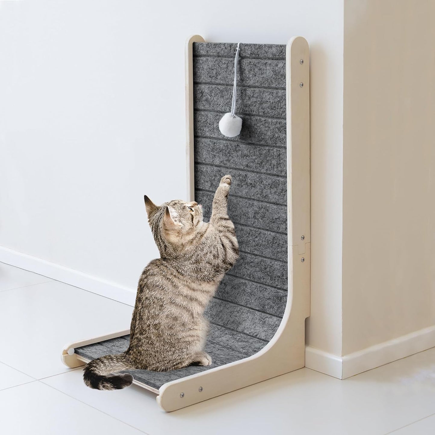 PETKARAY Felt Cat Scratcher - Durable Vertical Scratching Pad