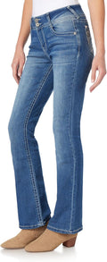 WallFlower Women's Luscious Curvy Bootcut Mid-Rise Jeans - Fits 0