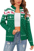 Totatuit Womens Long Sleeve Knitted Zip Up Sweater Cardigan Material