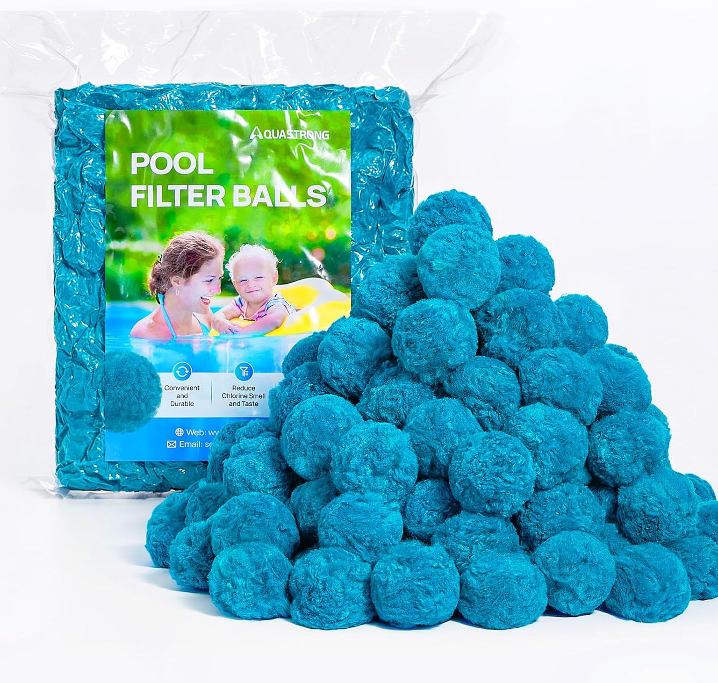 AQUASTRONG Pool Filter Balls for Efficient Filtration and Clarity