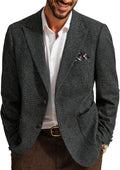 PJ PAUL JONES Mens Herringbone Tweed Blazer - Classic Wool Blend Fit