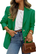 Blazers for Women Open Front Notch Lapel - Business Casual Jacket