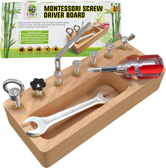 Montessori Wooden Screwdriver Set - STEM Toy