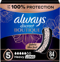Always Discreet Boutique Adult Incontinence Pads Size 5 - Heavy, Long
