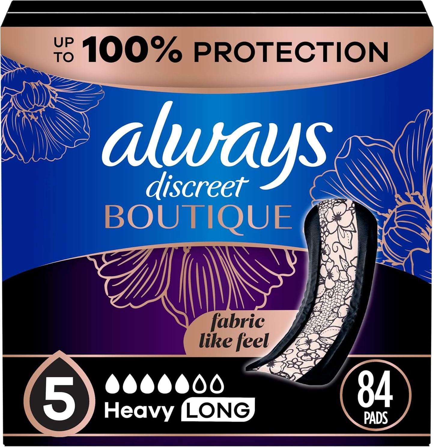 Always Discreet Boutique Adult Incontinence Pads for Women