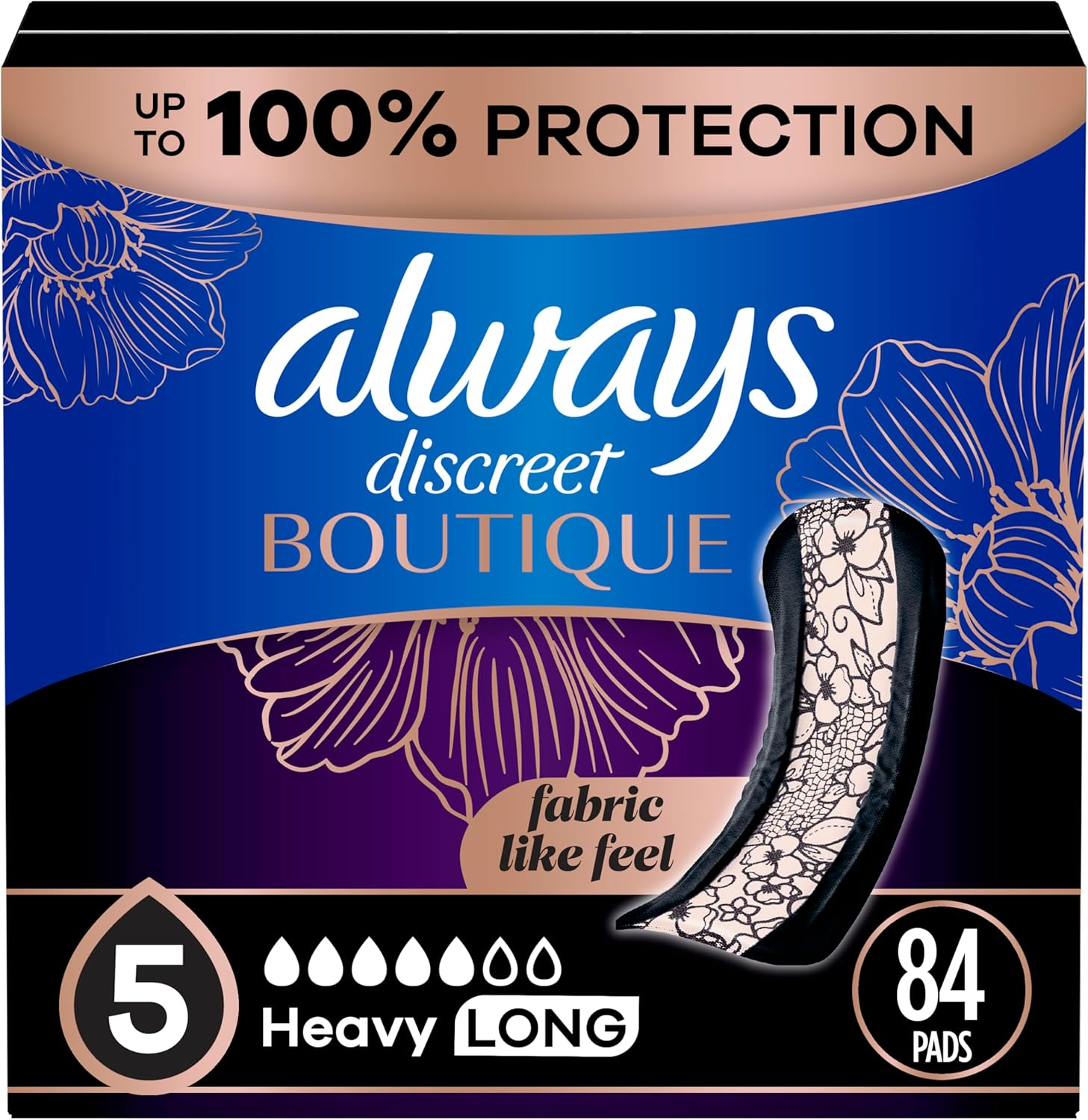 Always Discreet Boutique Adult Incontinence Pads for Women