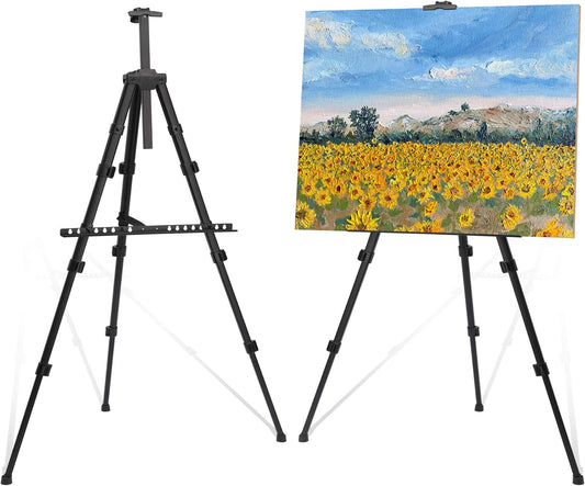 Adjustable Aluminum Art Easel Stand for Painting Canvases