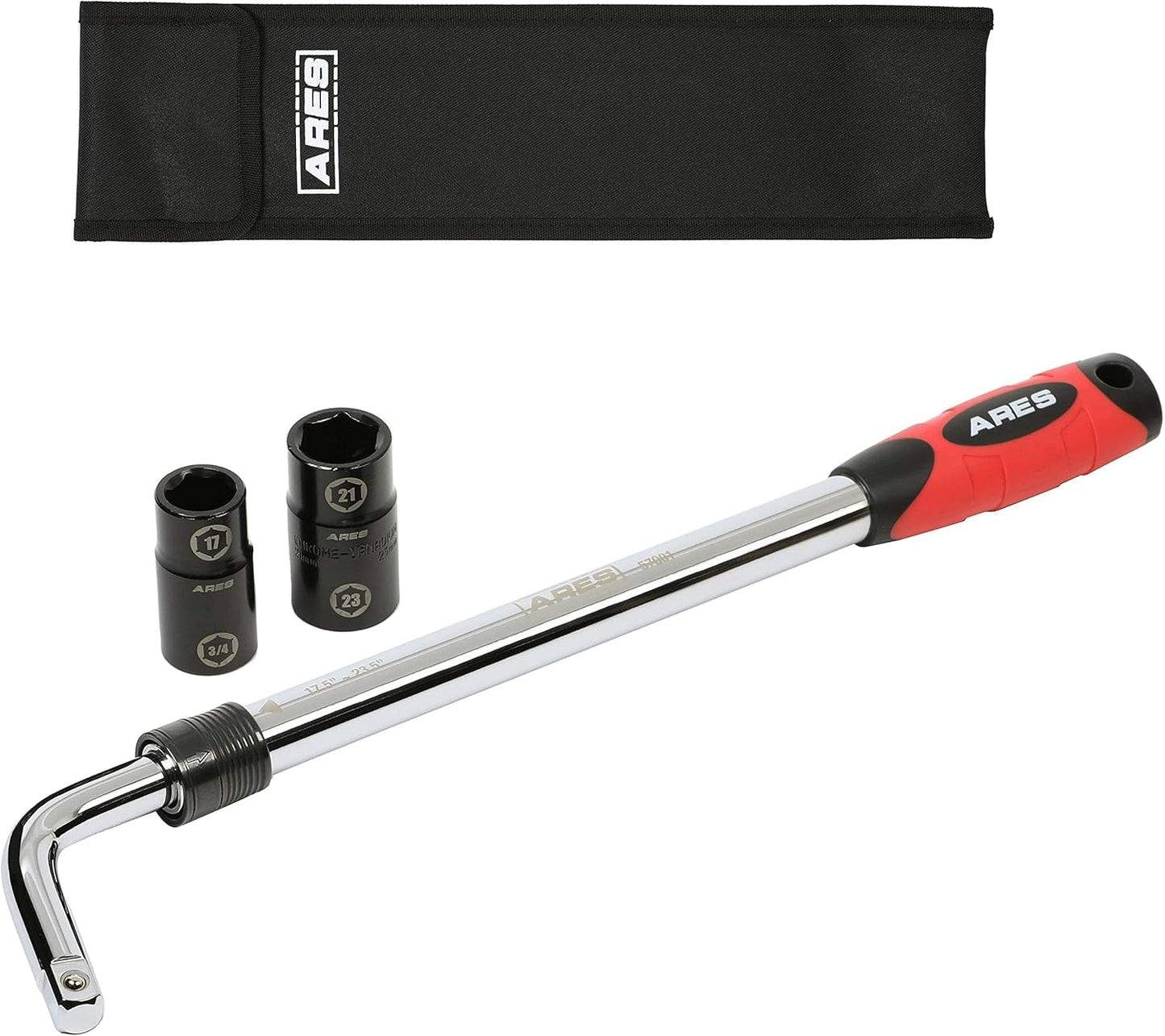 ARES Heavy Duty Extendable Lug Wrench Set for All Vehicles