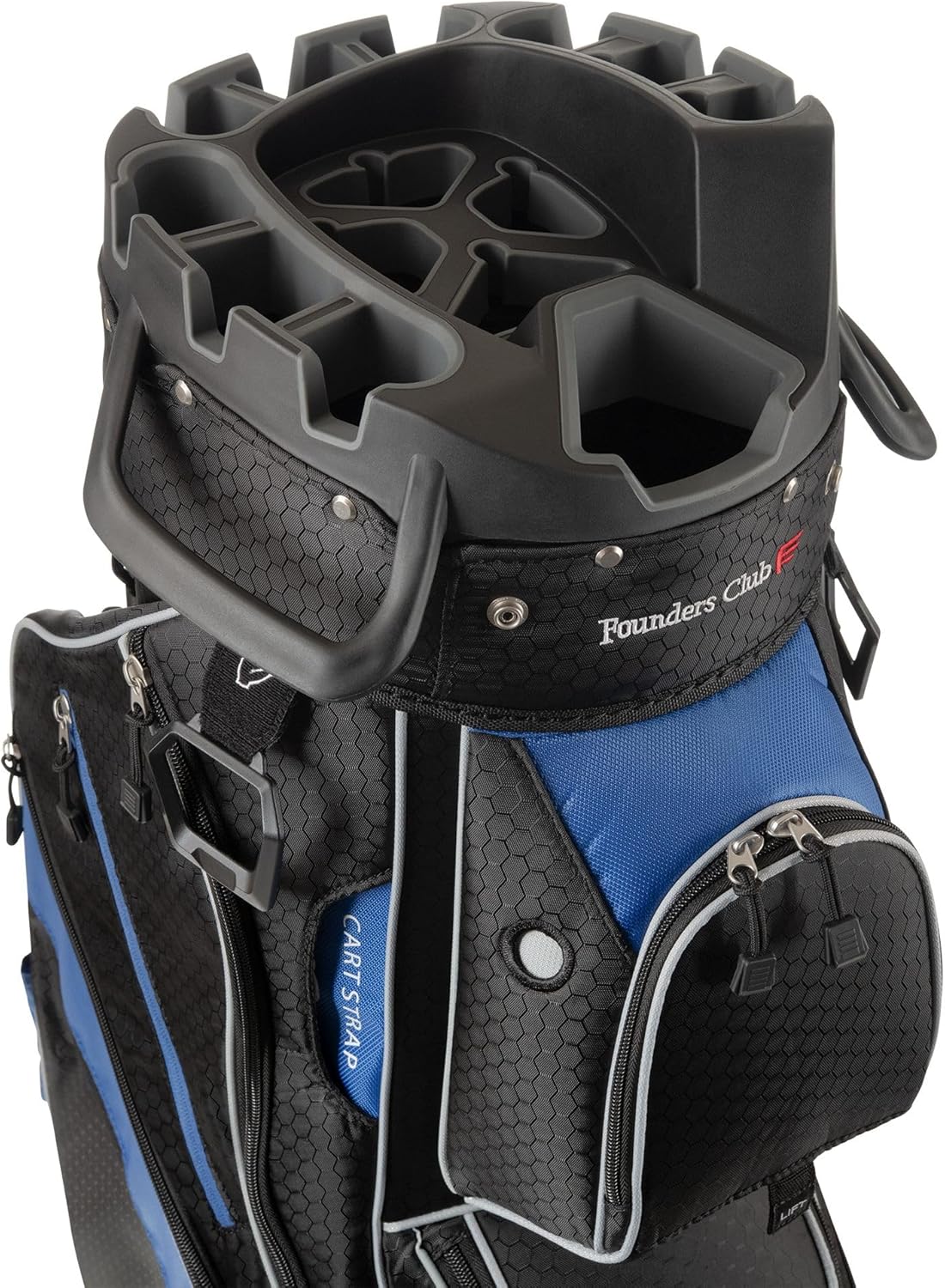 Founders Club Golf Cart Bag - Anti-Rattle Divider Top