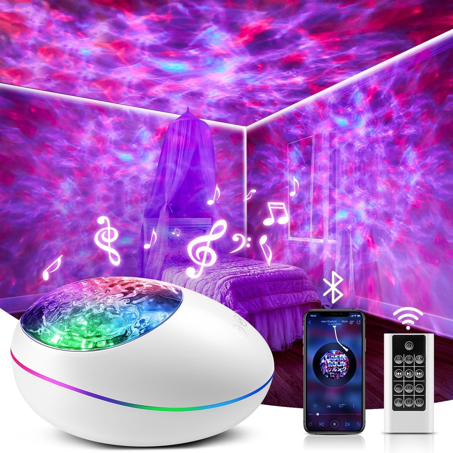 Starry Night Sky Projector with Timer & Remote for Bedroom