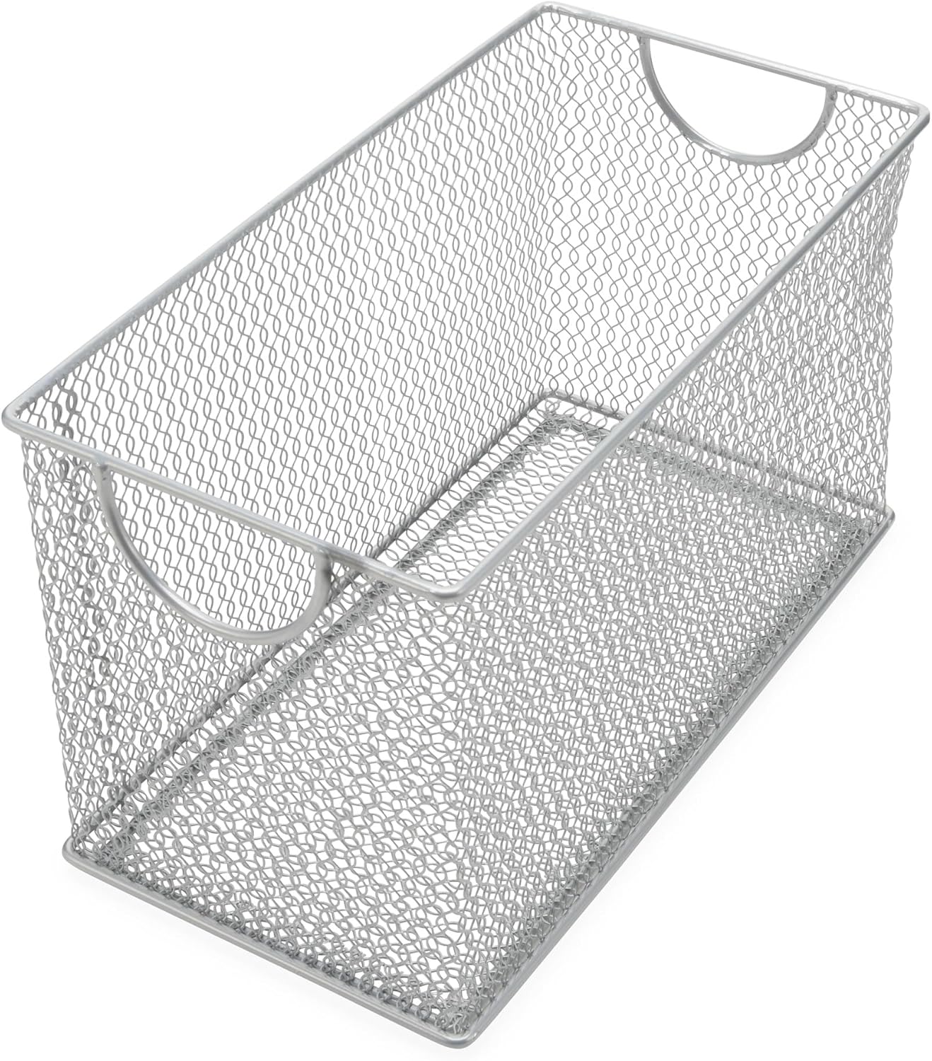 YBM HOME Silver Mesh Storage Box - Organize School, Home & Office Supplies! - 35 characters