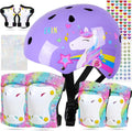 FIODAY Kids Bike Helmet and Pads Set - Unicorn Protective Gear