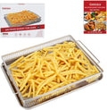 Air Fryer Basket for Oven Crisper Tray Set - 2 Piece Nonstick 12.5 x