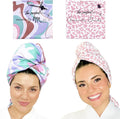 Microfiber Hair Towel SEESTERS Set - Fast Dry, Anti-Frizz