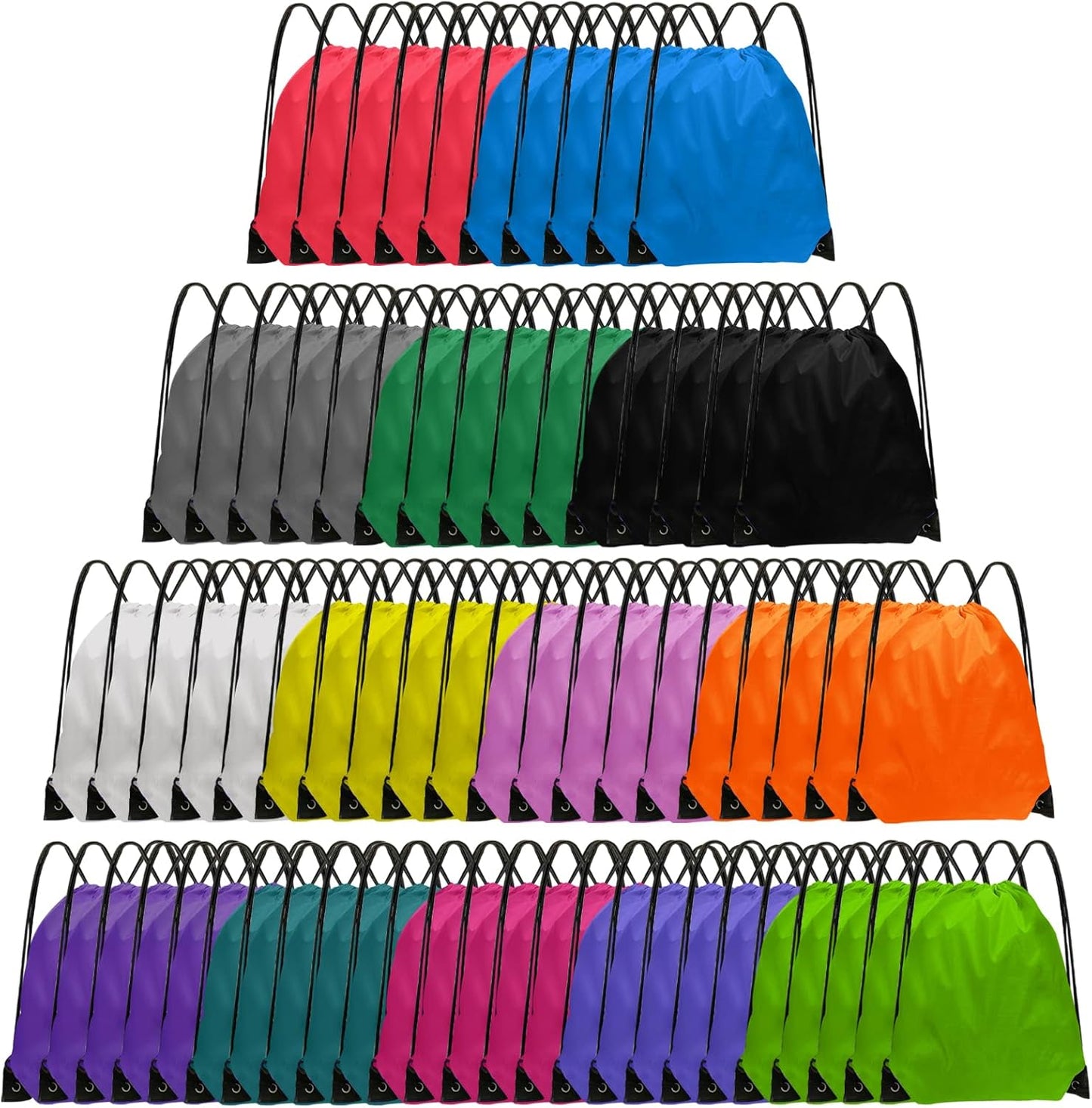 Drawstring Backpack Bulk 70Pcs for Gym, Parties, and More