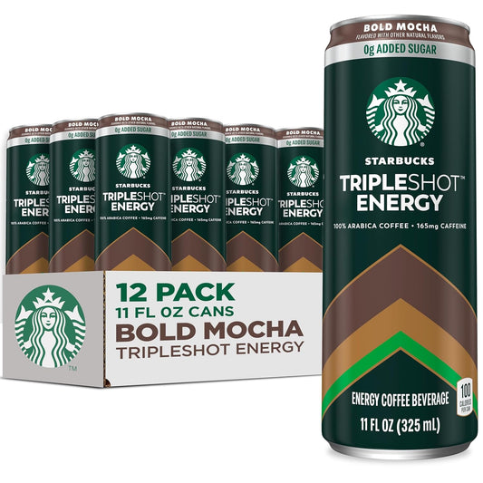 Starbucks Tripleshot Coffee Energy Drink, Bold Mocha, 12 Pack
