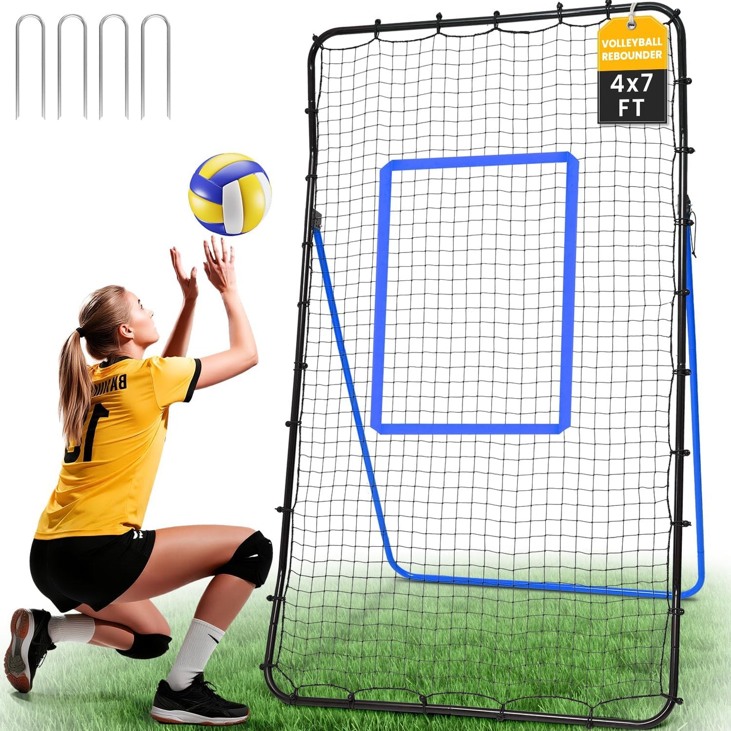 BAGAIL Volleyball Rebounder Net for All Your Training Needs