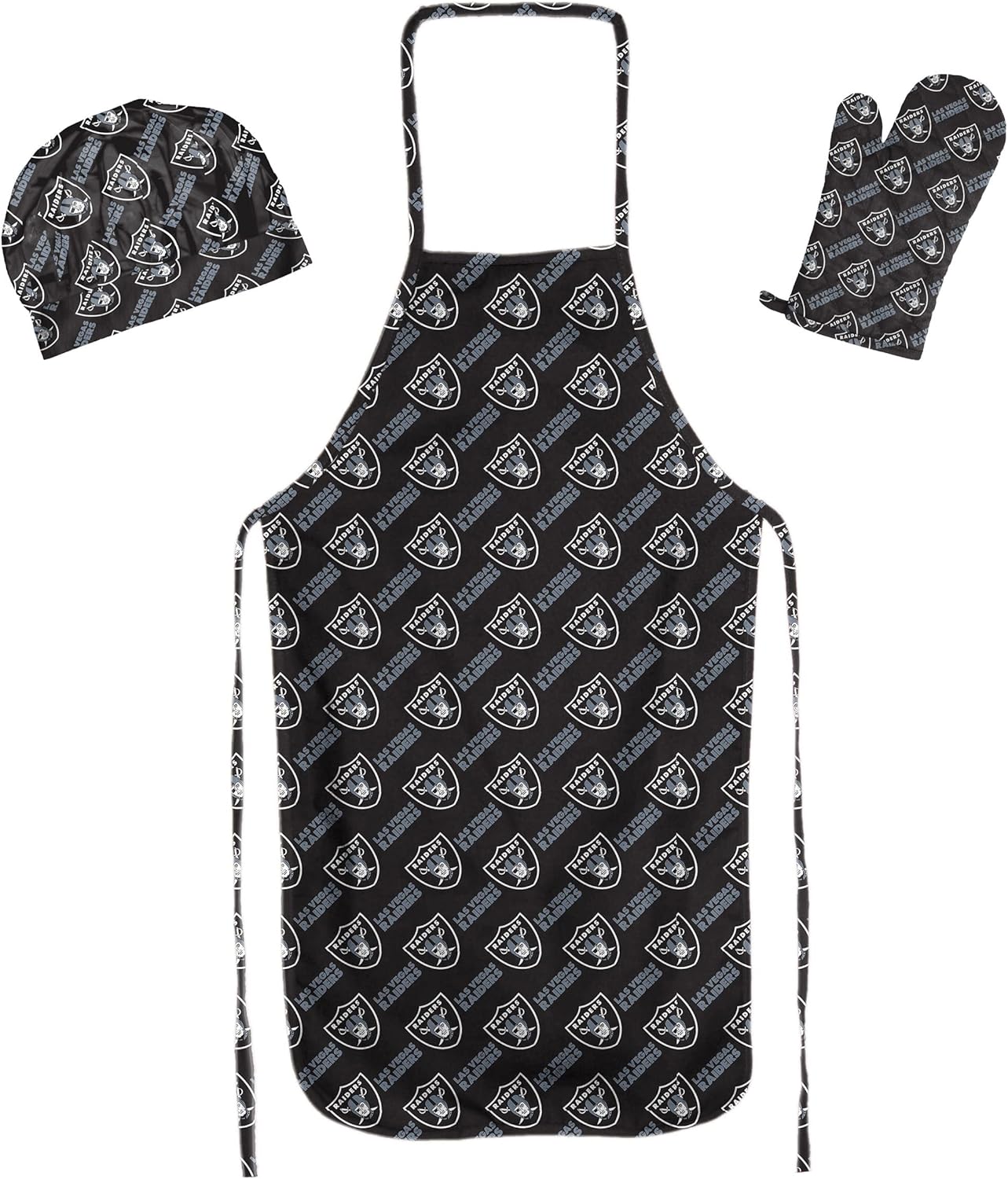 NFL 3-Piece Apron, Oven Mitt and Chef Hat Set for Cooking