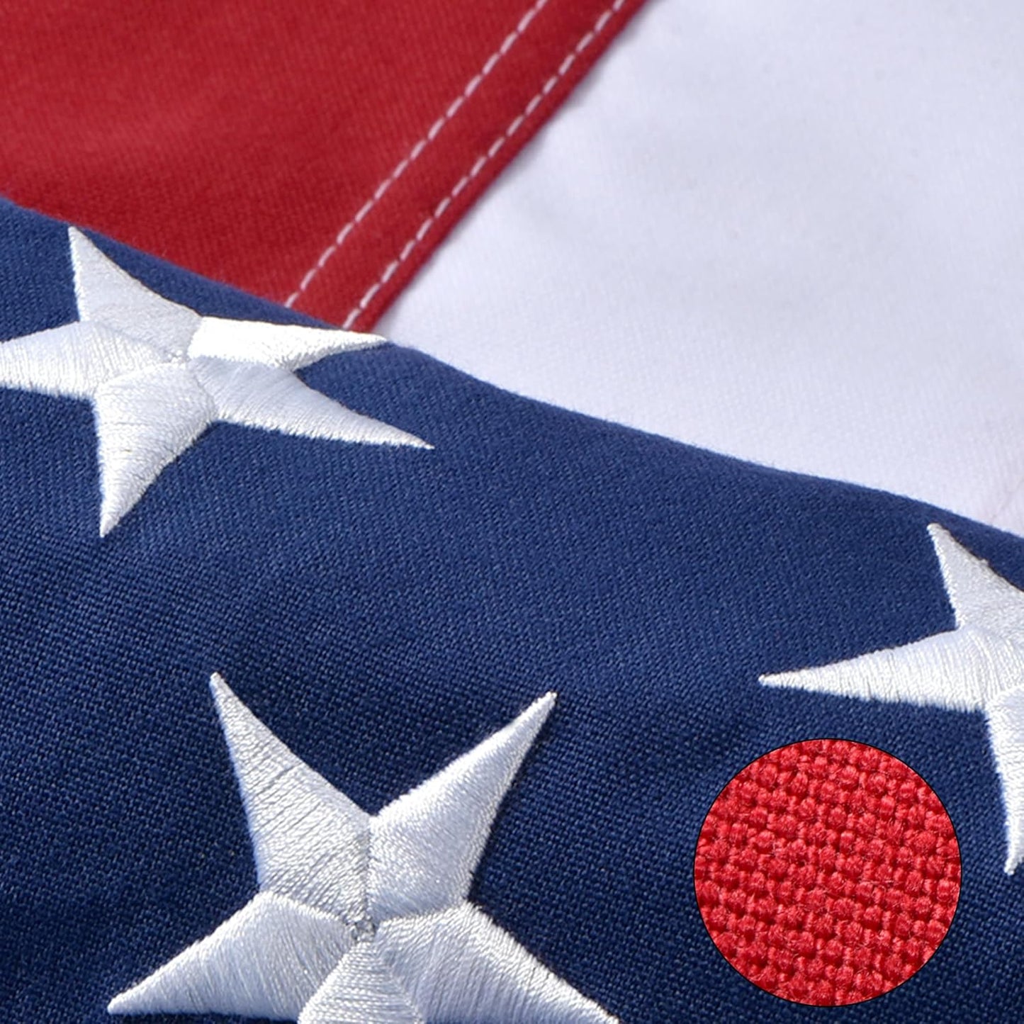 American Flags for Outside 4x6 FT - Heavy Duty Spun Polyester