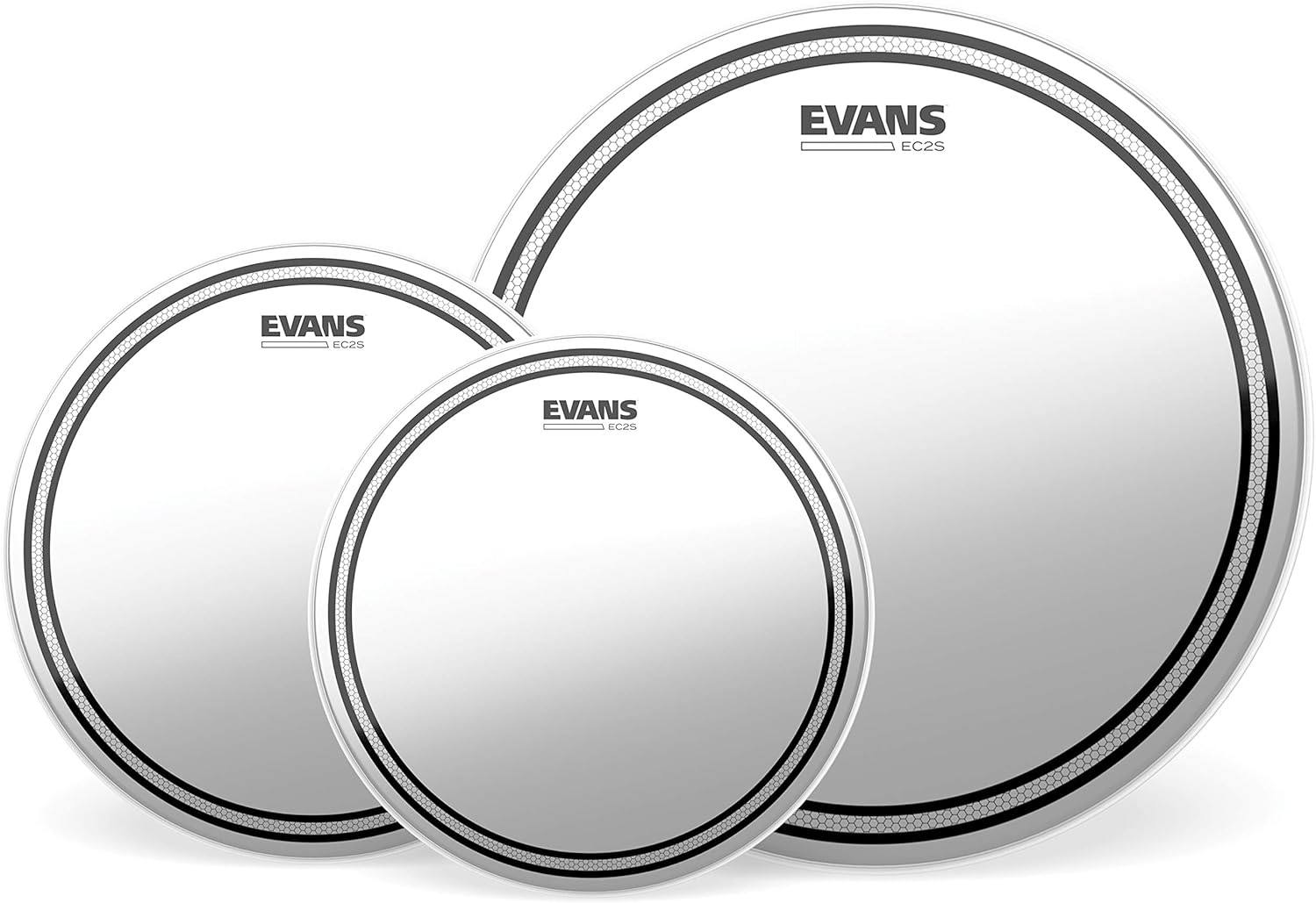 Evans EC2S Clear Rock Pack with HD Dry Snare Batter Heads