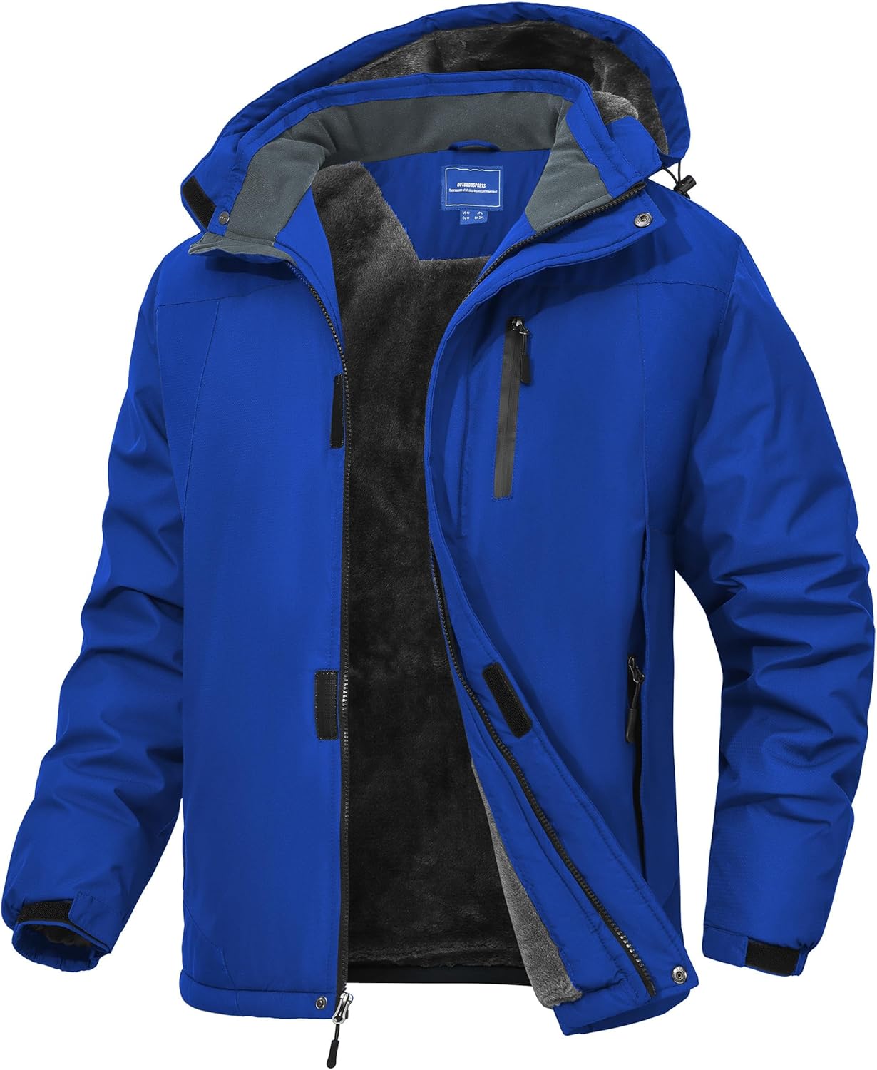 Men's Mountain Ski Jacket Waterproof Fleece Liner for Winter