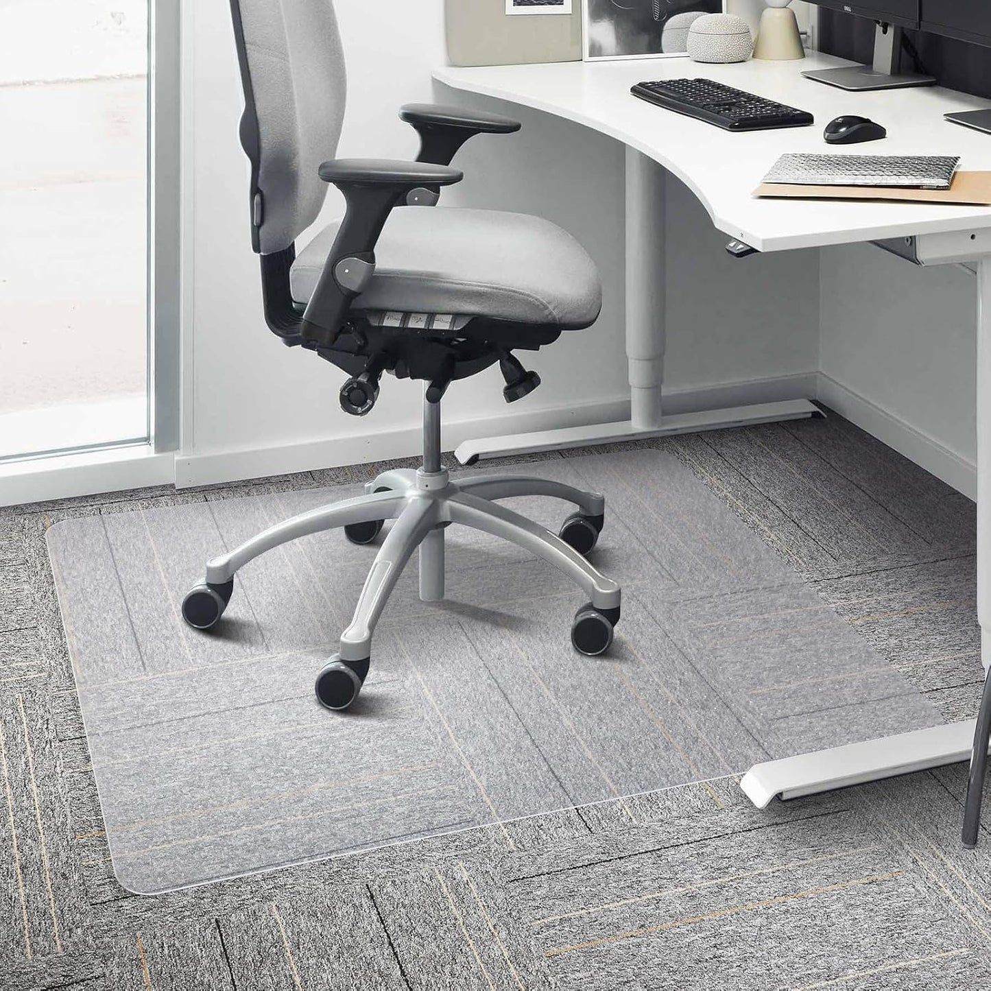 Clear Chair Mat for Carpeted Floors, Heavy Duty Protection