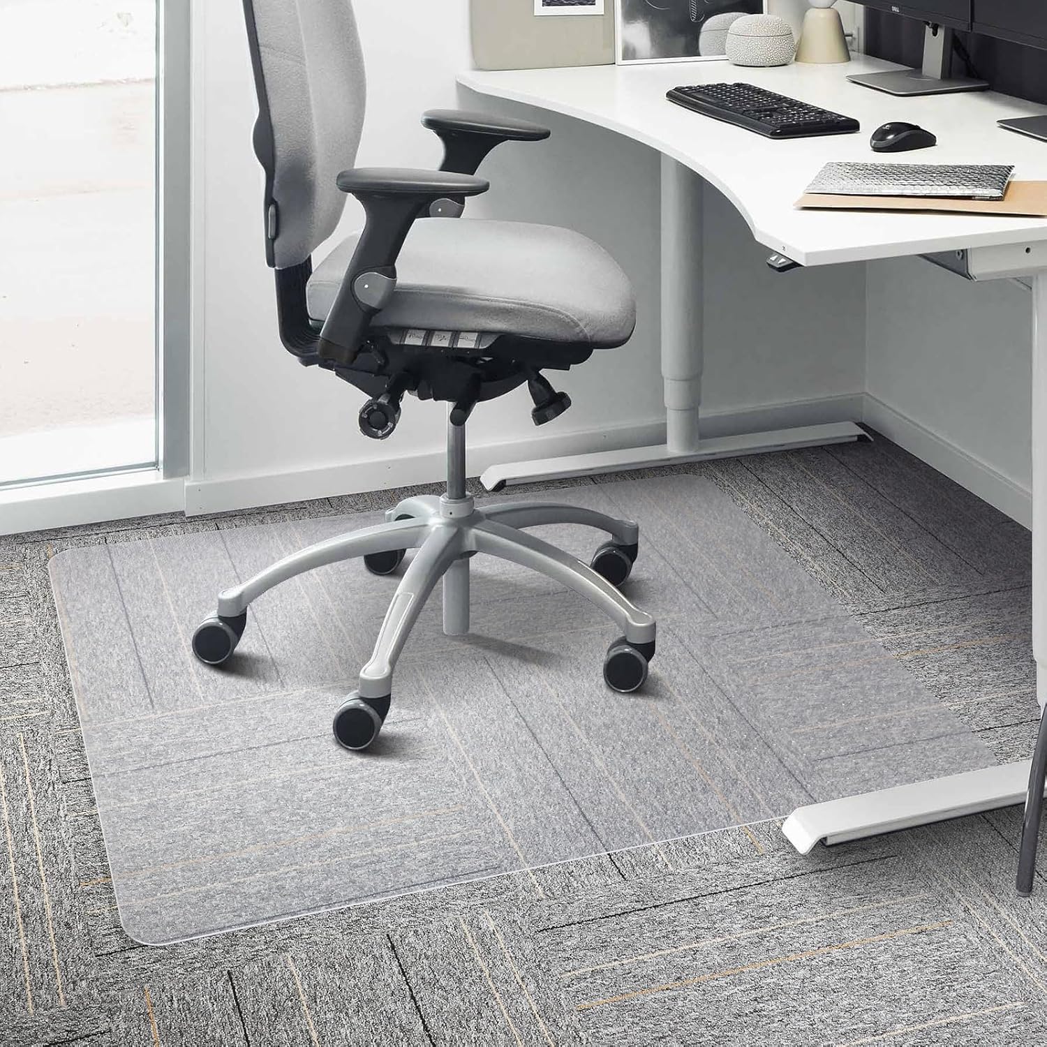 Clear Chair Mat for Carpeted Floors, Heavy Duty Protection