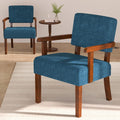 Lake Blue Accent Chair Set: 2 Chairs + Table for Comfort & Style